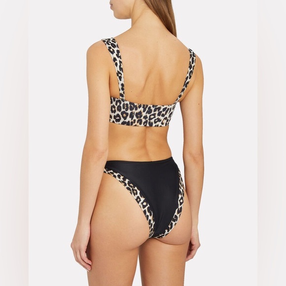 SAME SWIM Los Angeles The Divine Cheetah Bikini Top - Picture 2 of 3